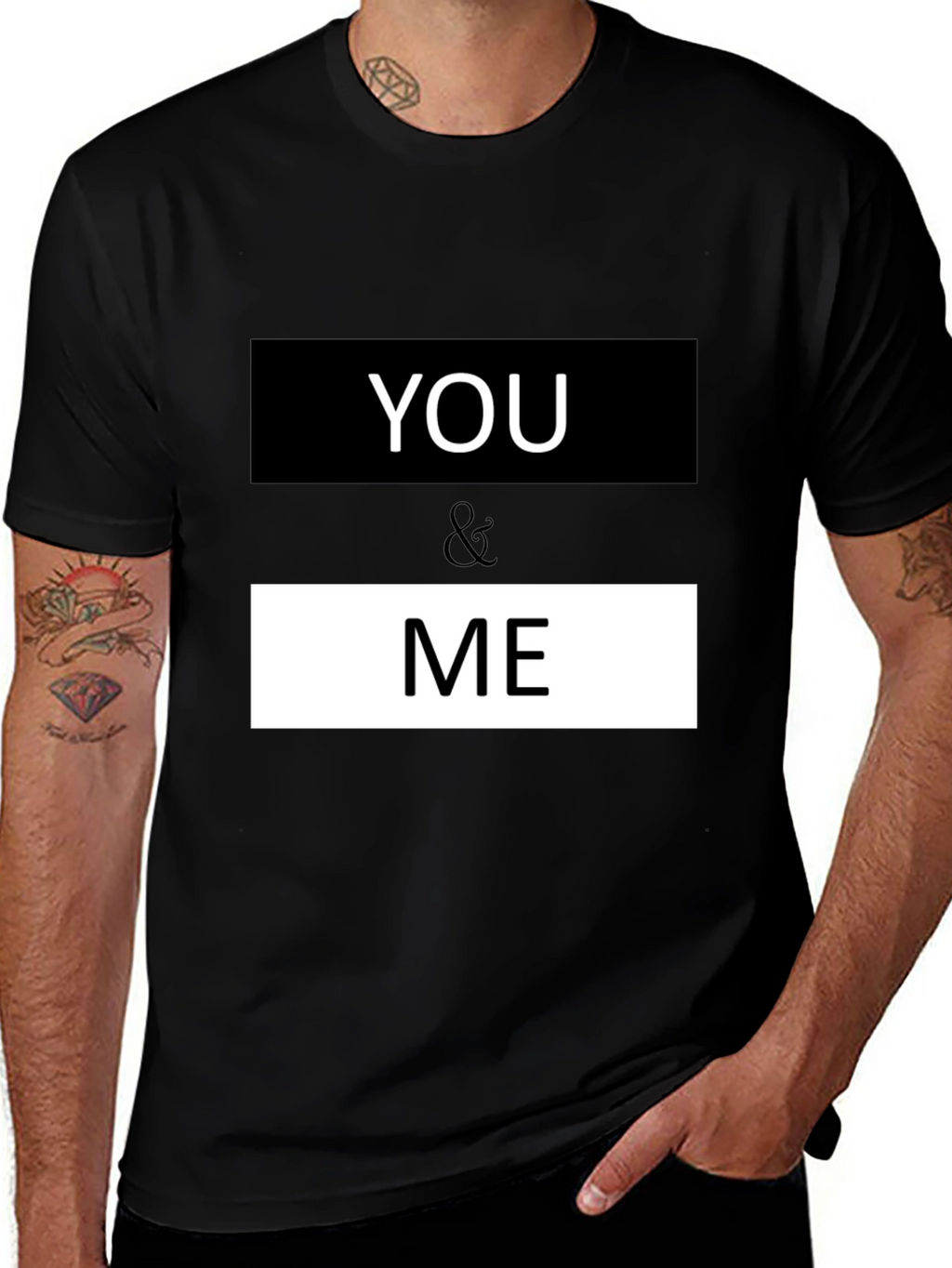 You & Me Graphic Print Crew Neck T-Shirt