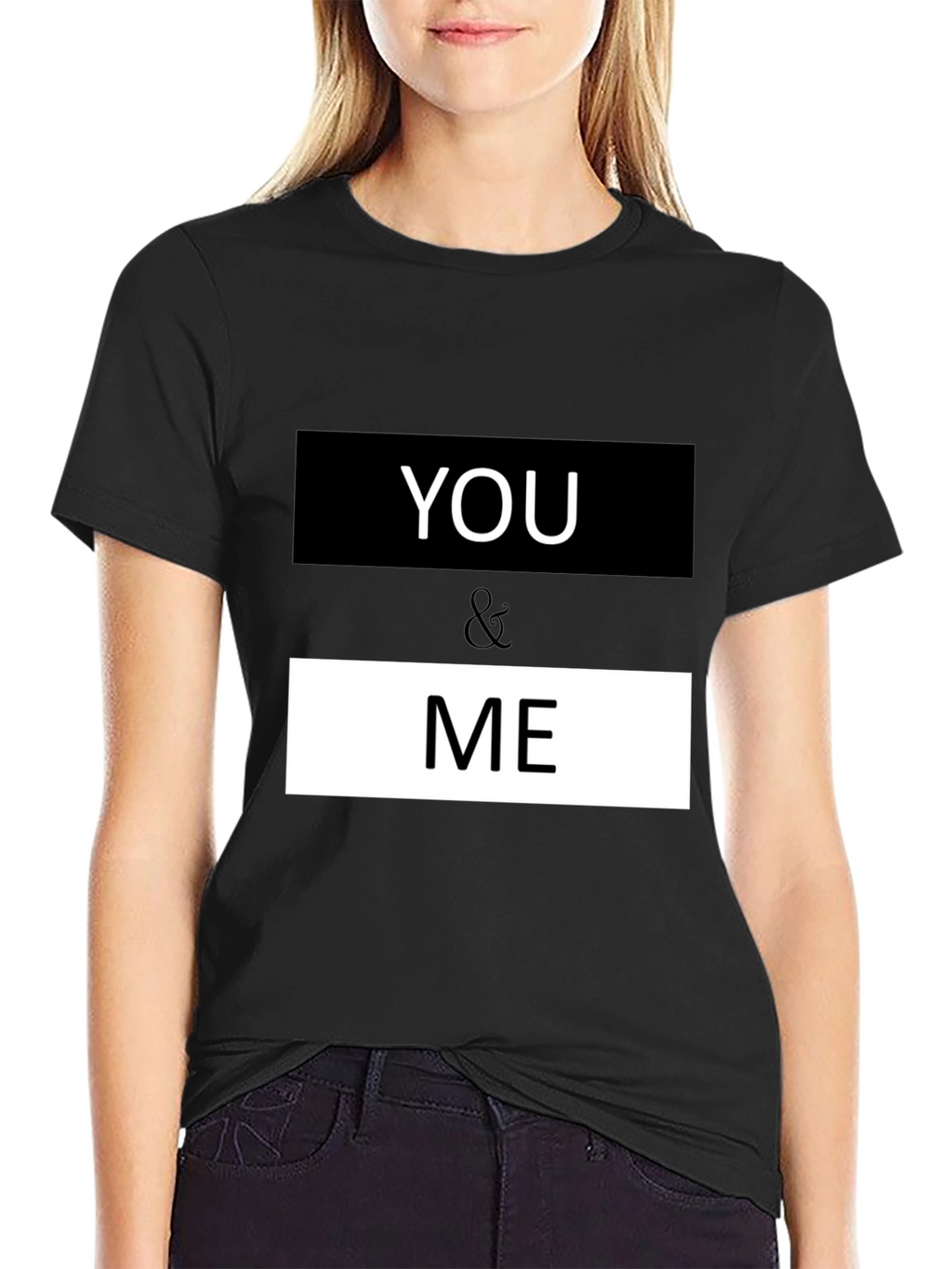 You & Me Graphic Print Crew Neck T-Shirt