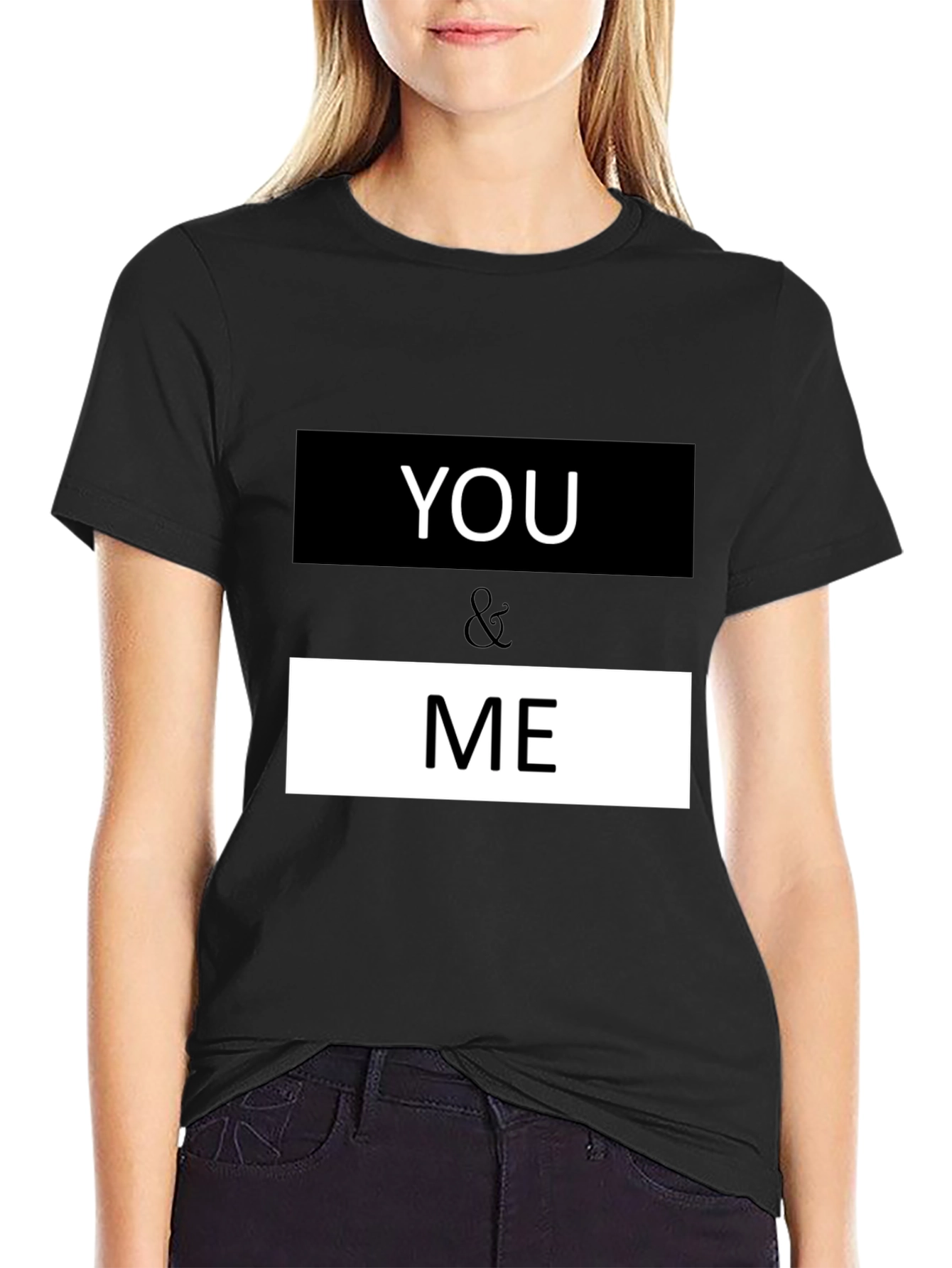 You & Me Graphic Print Crew Neck T-Shirt