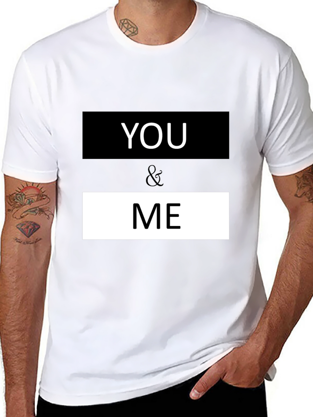 You & Me Graphic Print Crew Neck T-Shirt