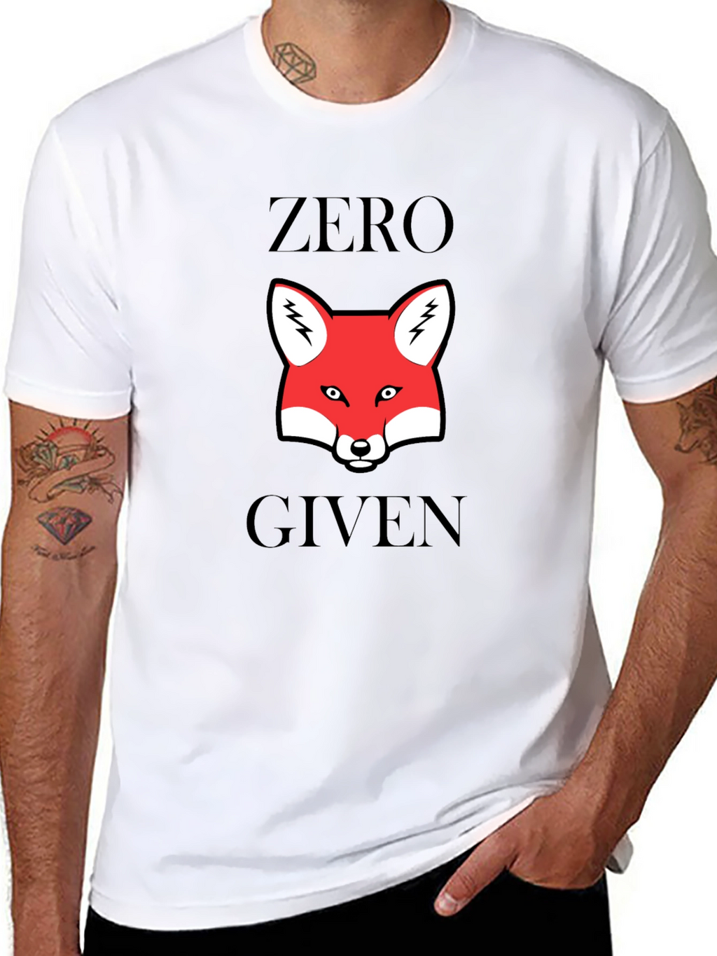 Zero Fox Given T-Shirt - Funny Animal Graphic Tee