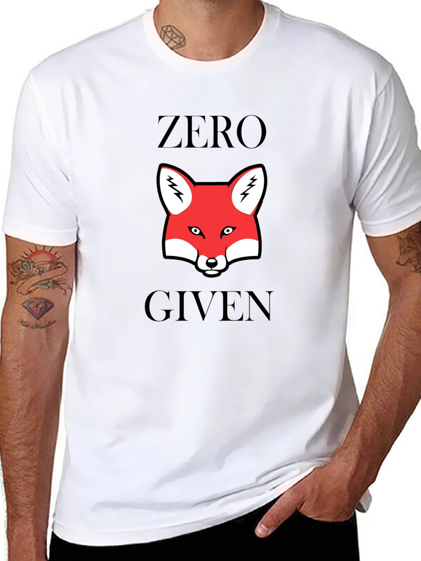 Zero Fox Given T-Shirt - Funny Animal Graphic Tee