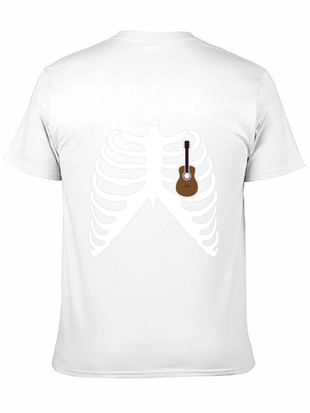 Skeleton Guitar Rib Cage Graphic Tee