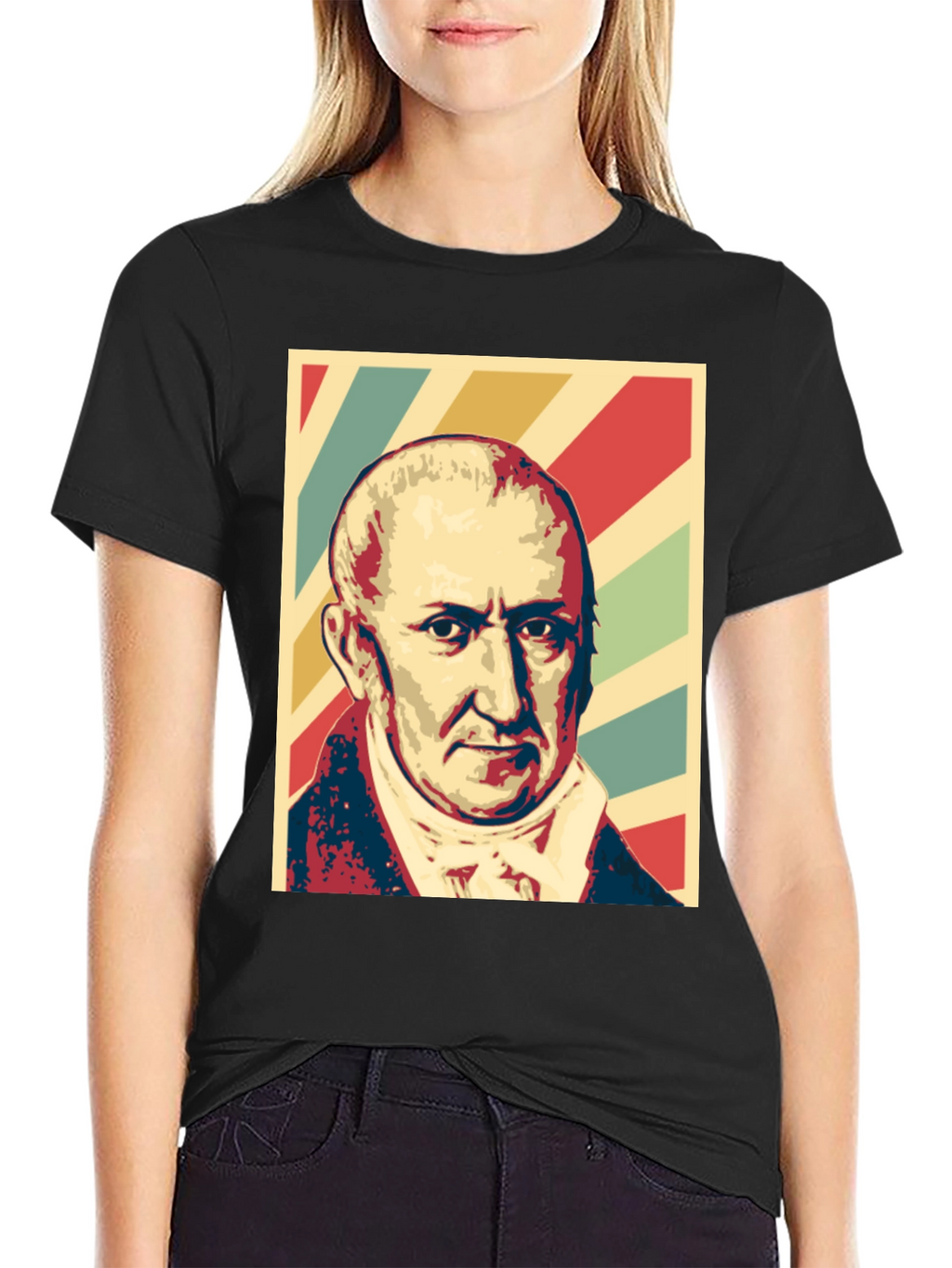 Historical Figure Portrait Graphic T-Shirt