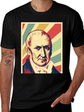 Historical Figure Portrait Graphic T-Shirt