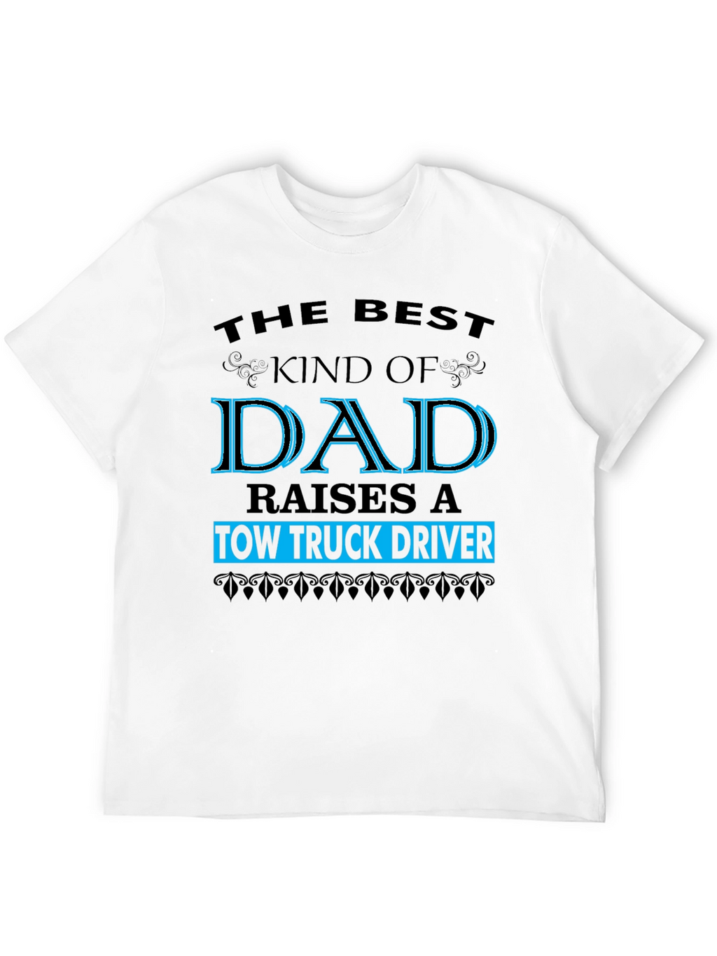 Tow Truck Driver Dad Graphic Tee - Black