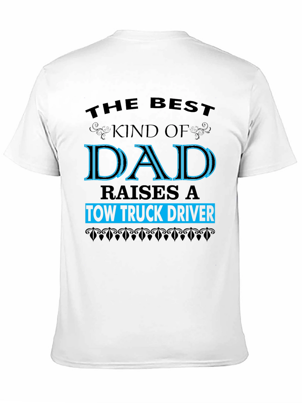 Tow Truck Driver Dad Graphic Tee - Black