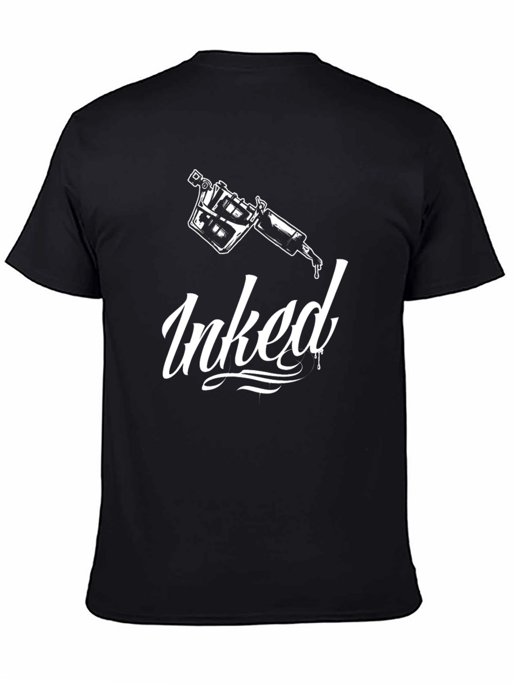 Inked Tattoo Design Black T-Shirt