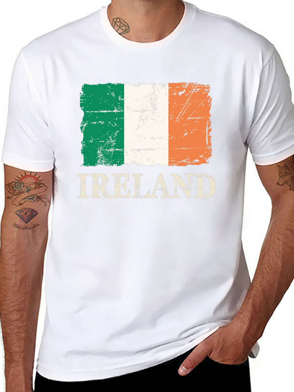 Ireland Flag T-Shirt - Distressed Irish Pride Tee