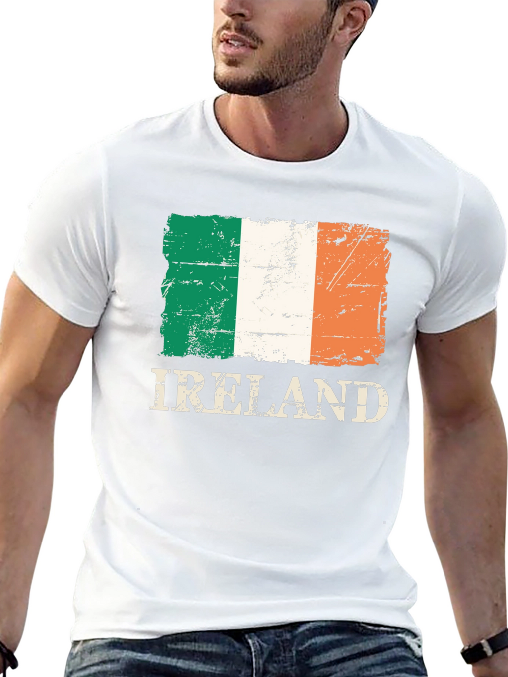 Ireland Flag T-Shirt - Distressed Irish Pride Tee