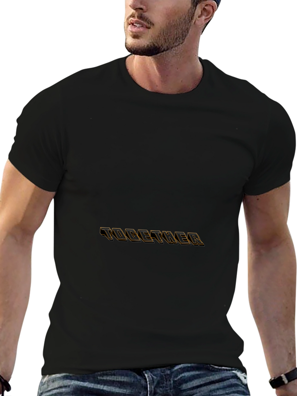 Together T-Shirt: Stylish Black Tee for Unity
