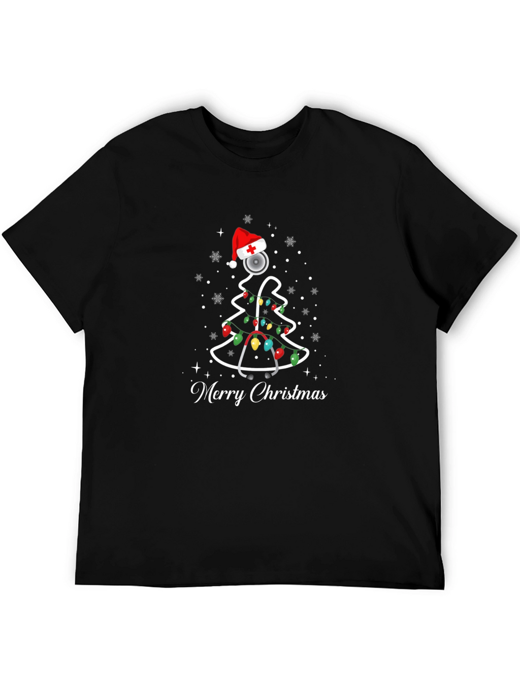 Merry Christmas Nurse Tree T-Shirt