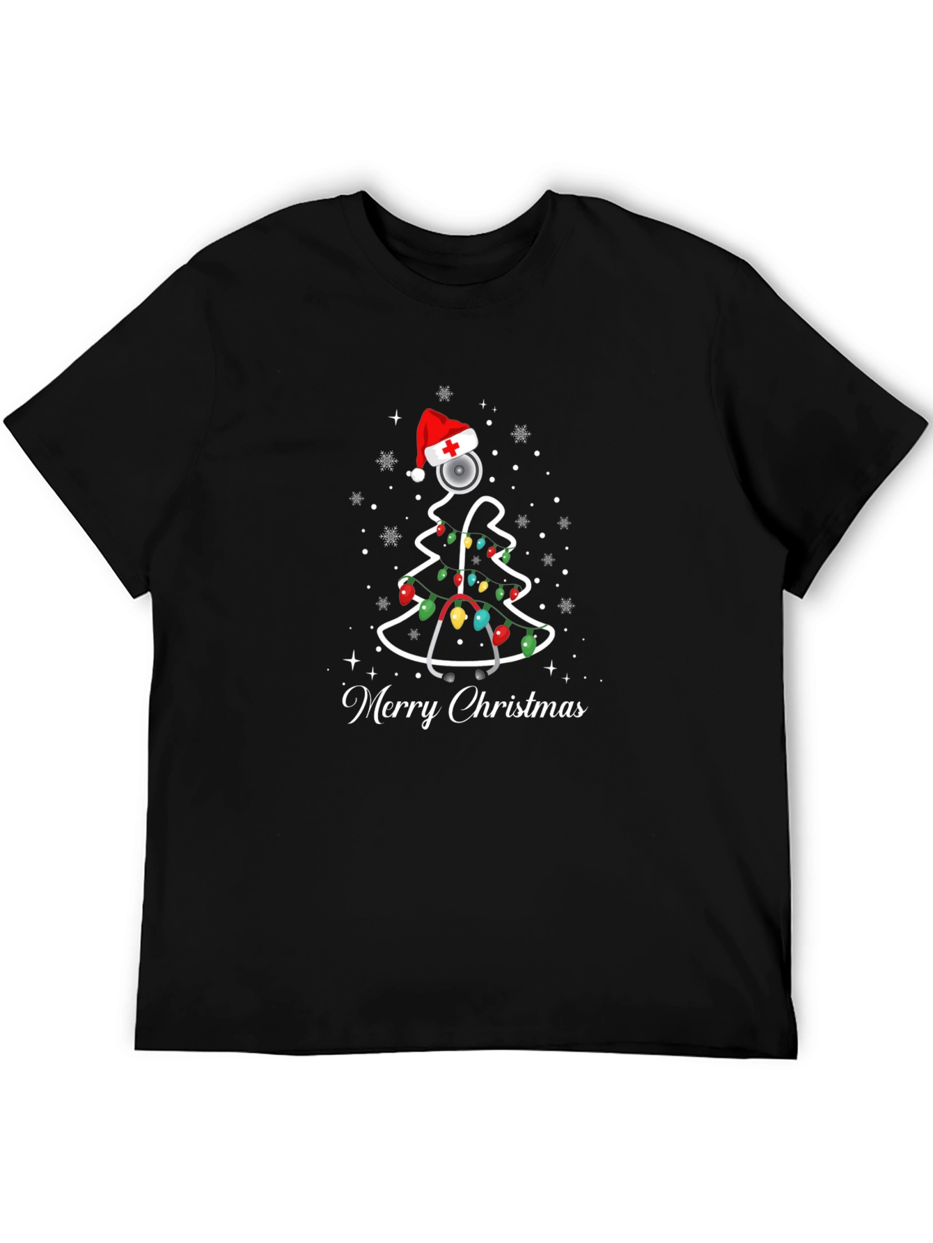 Merry Christmas Nurse Tree T-Shirt