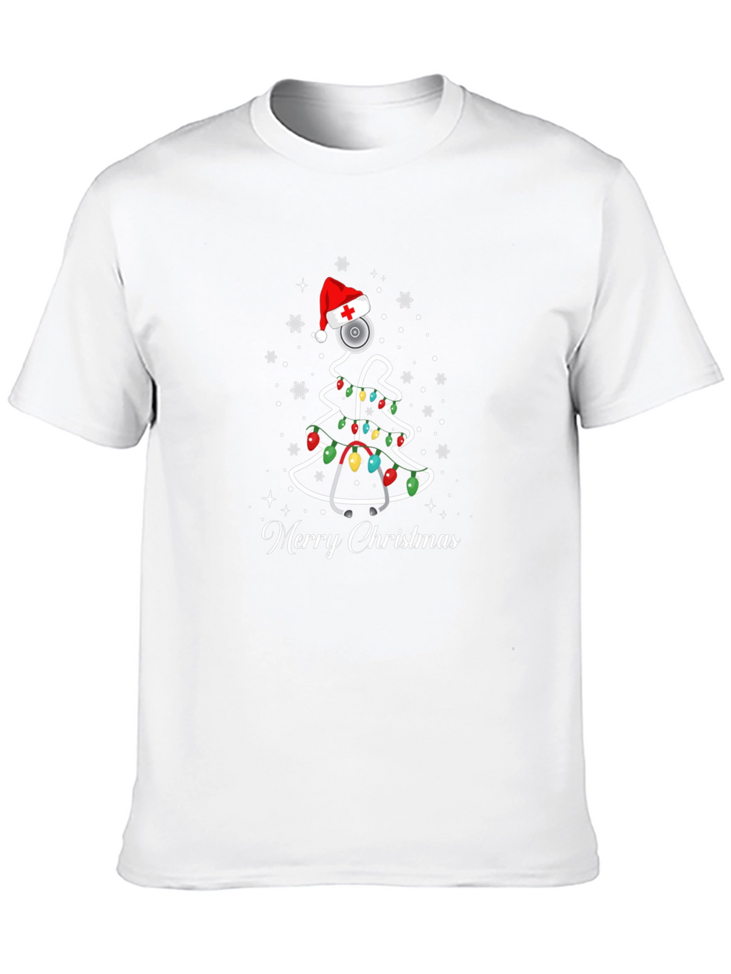 Merry Christmas Nurse Tree T-Shirt