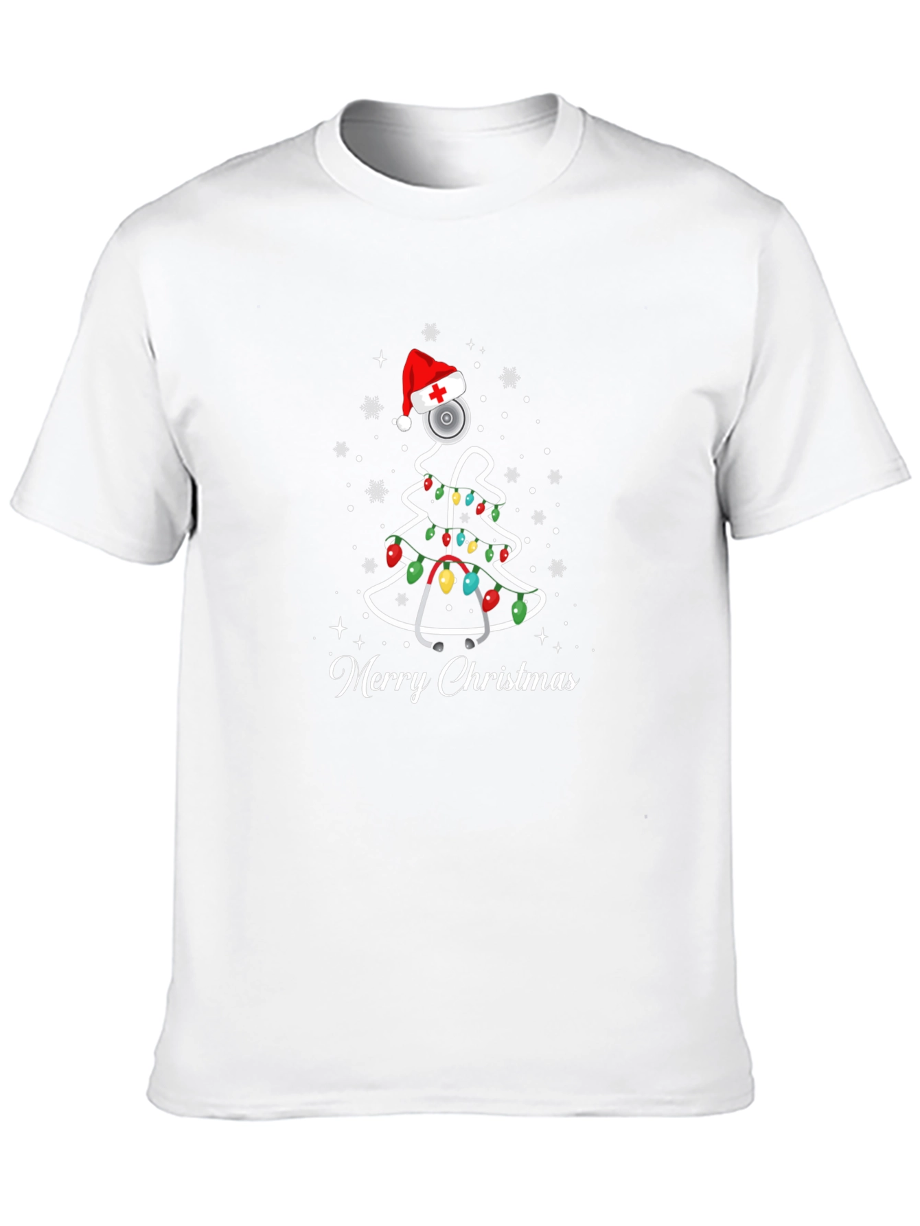 Merry Christmas Nurse Tree T-Shirt