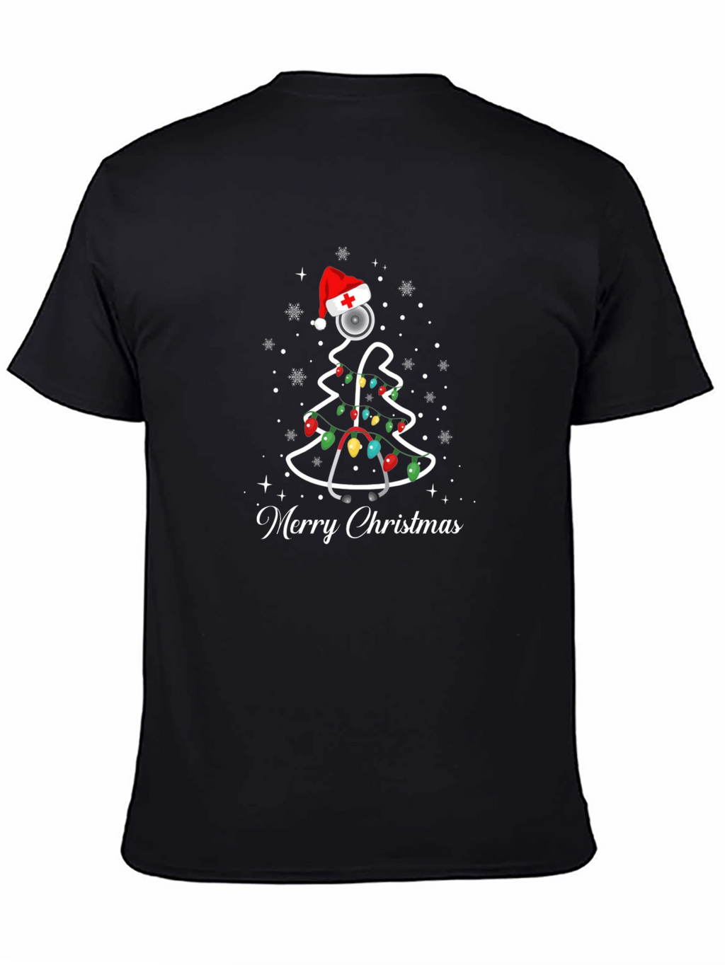 Merry Christmas Nurse Tree T-Shirt