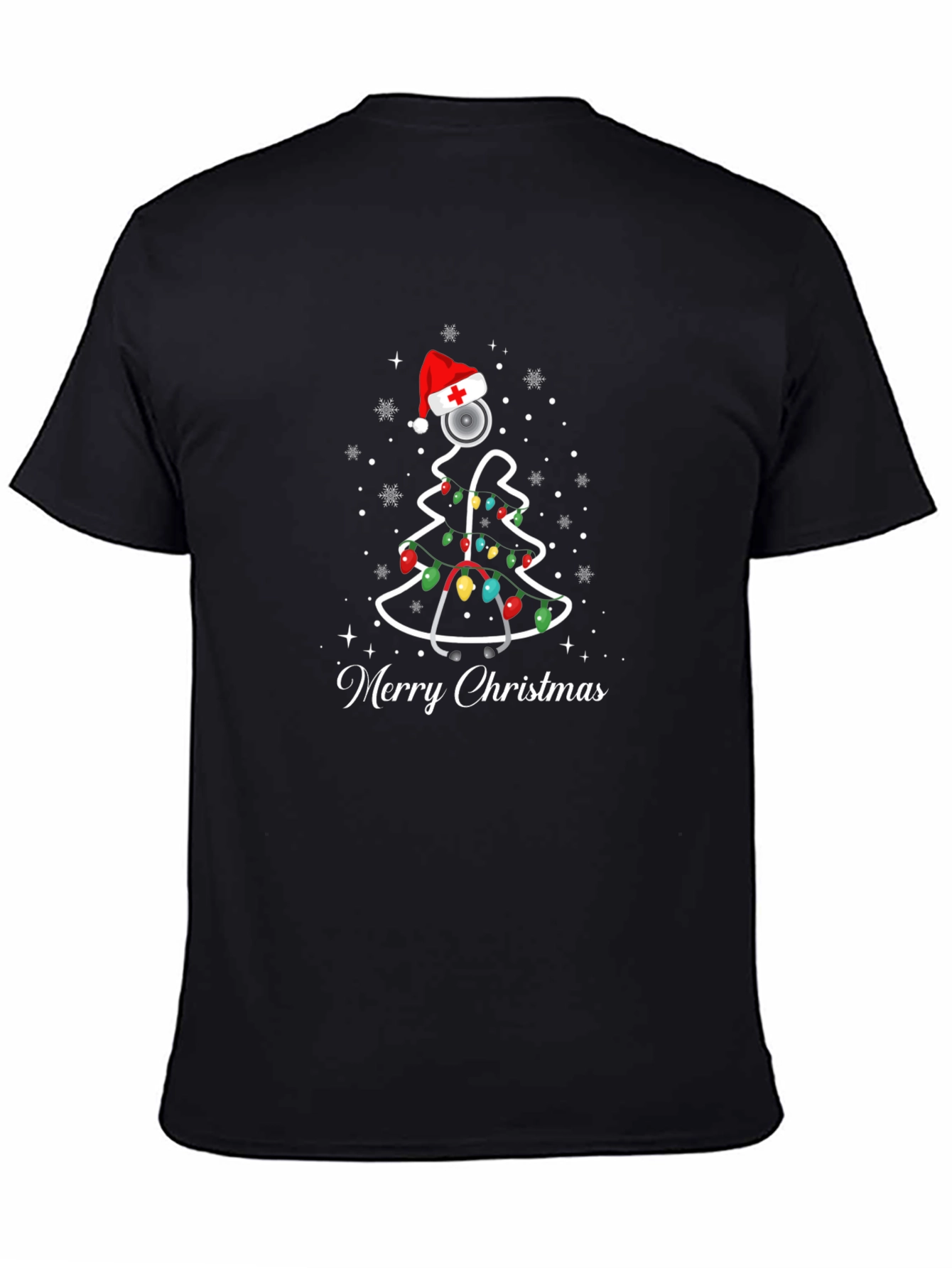 Merry Christmas Nurse Tree T-Shirt