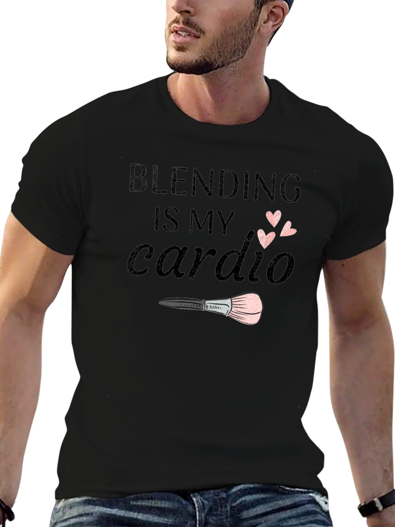 Blending is My Cardio Black T-Shirt