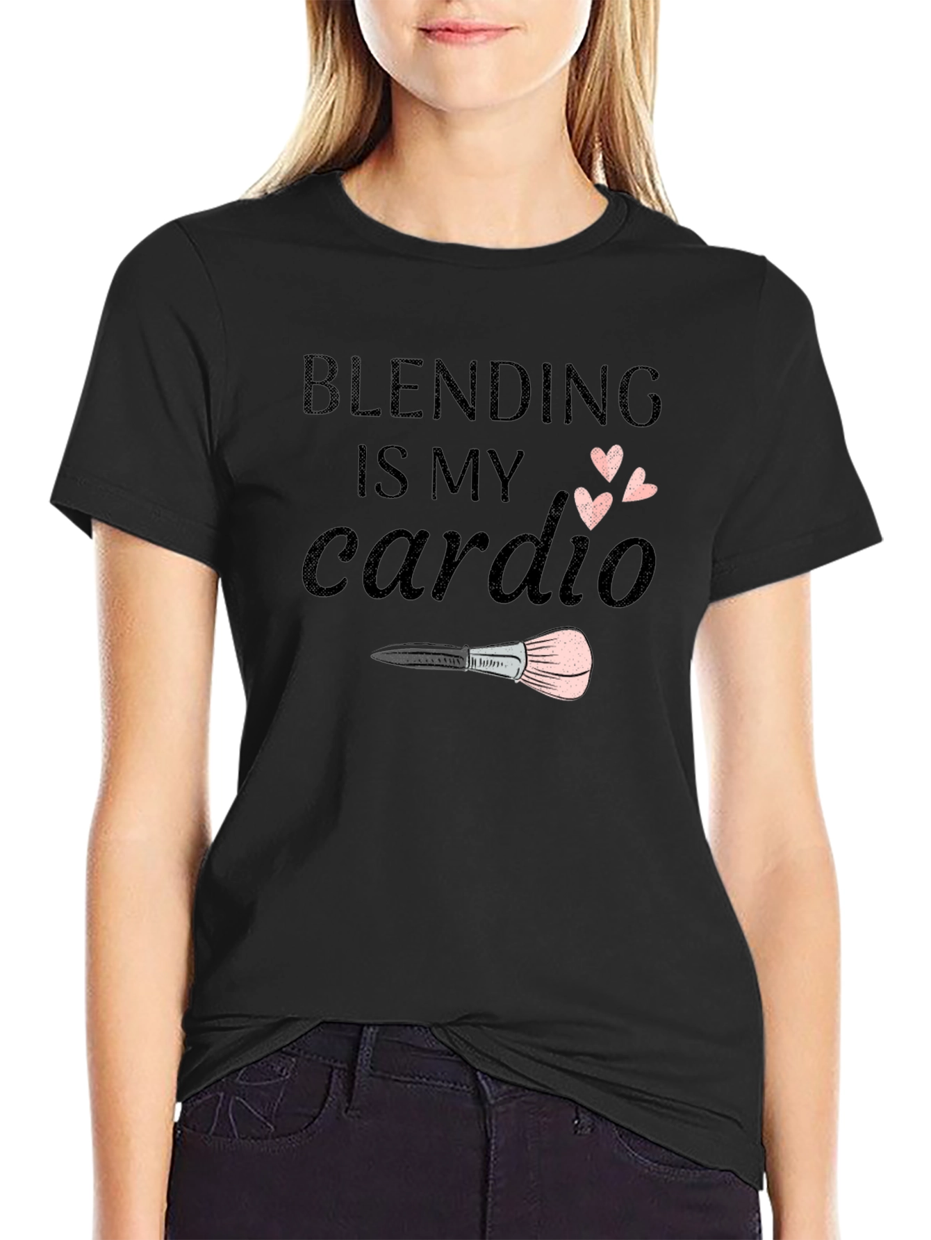 Blending is My Cardio Black T-Shirt