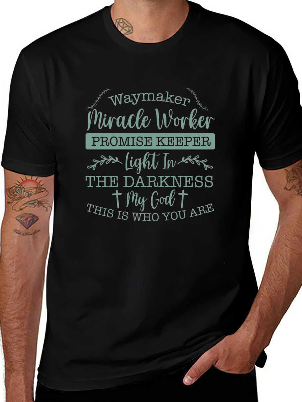 Waymaker Christian T-Shirt - Miracle Worker God Tee