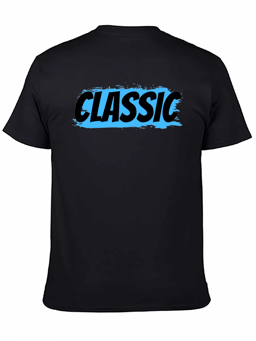 Classic Graphic Tee - Mens Black Cotton T-Shirt