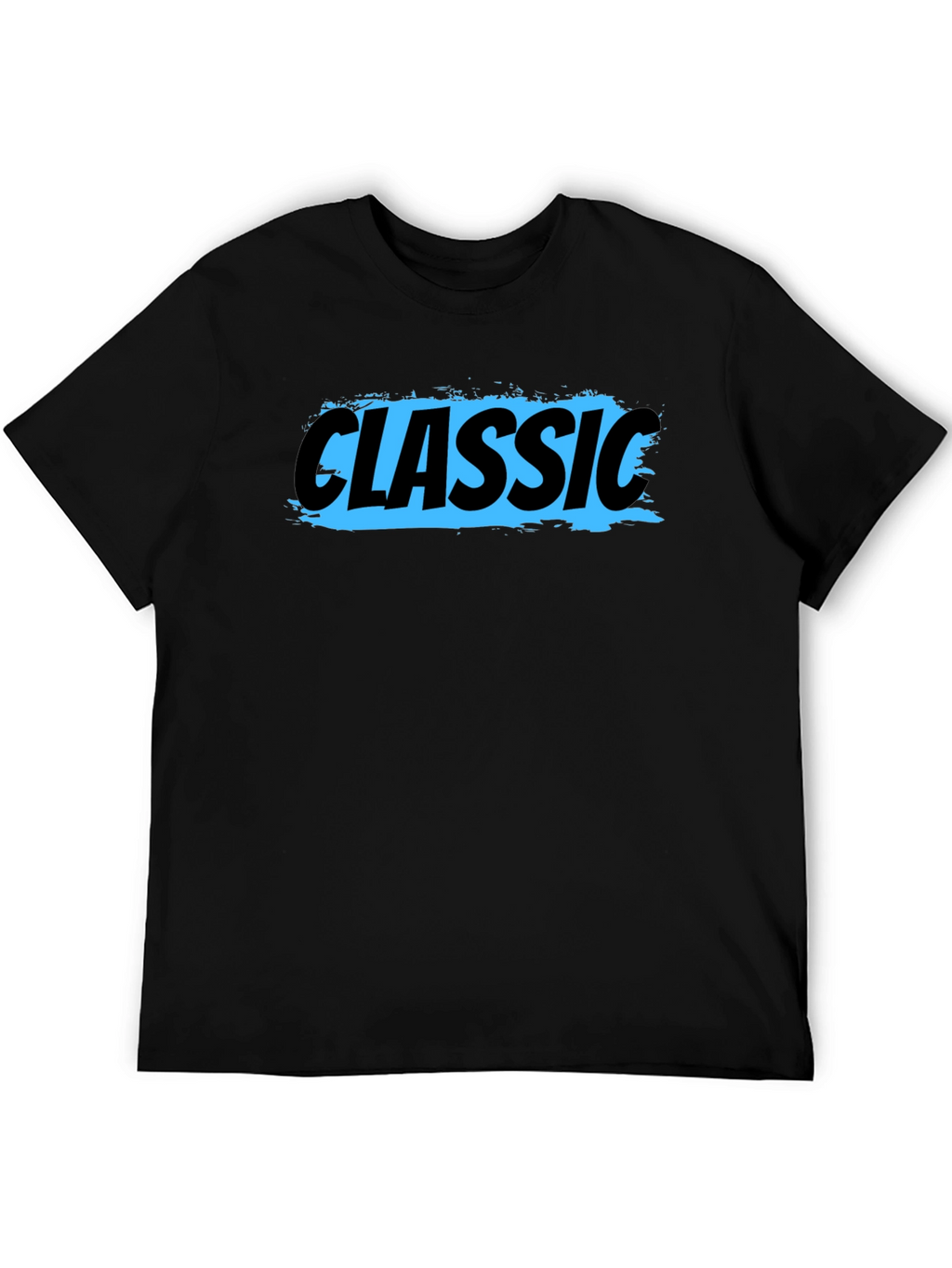 Classic Graphic Tee - Mens Black Cotton T-Shirt