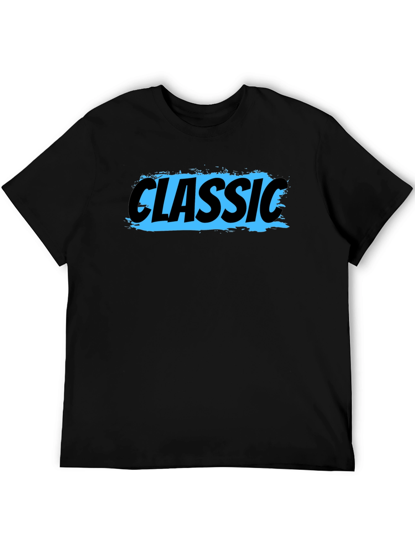 Classic Graphic Tee - Mens Black Cotton T-Shirt