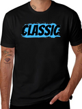 Classic Graphic Tee - Mens Black Cotton T-Shirt