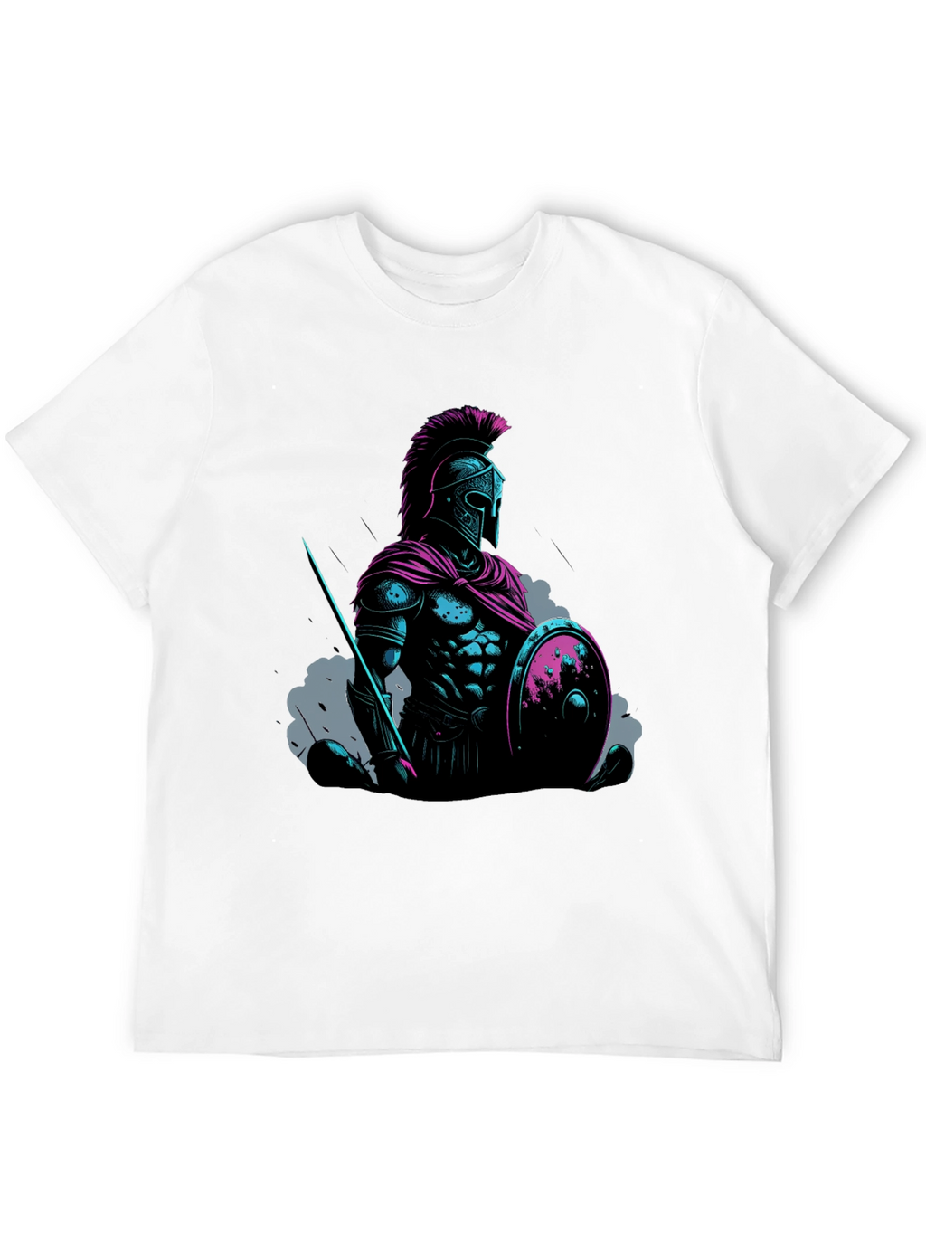 Spartan Warrior Graphic Tee - Black