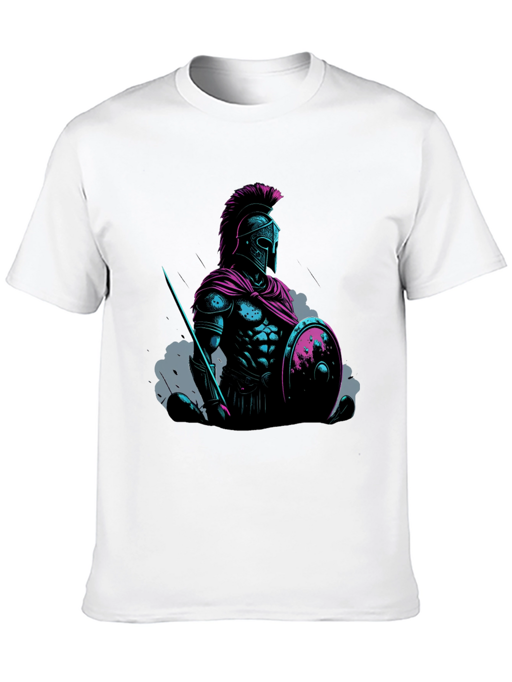 Spartan Warrior Graphic Tee - Black