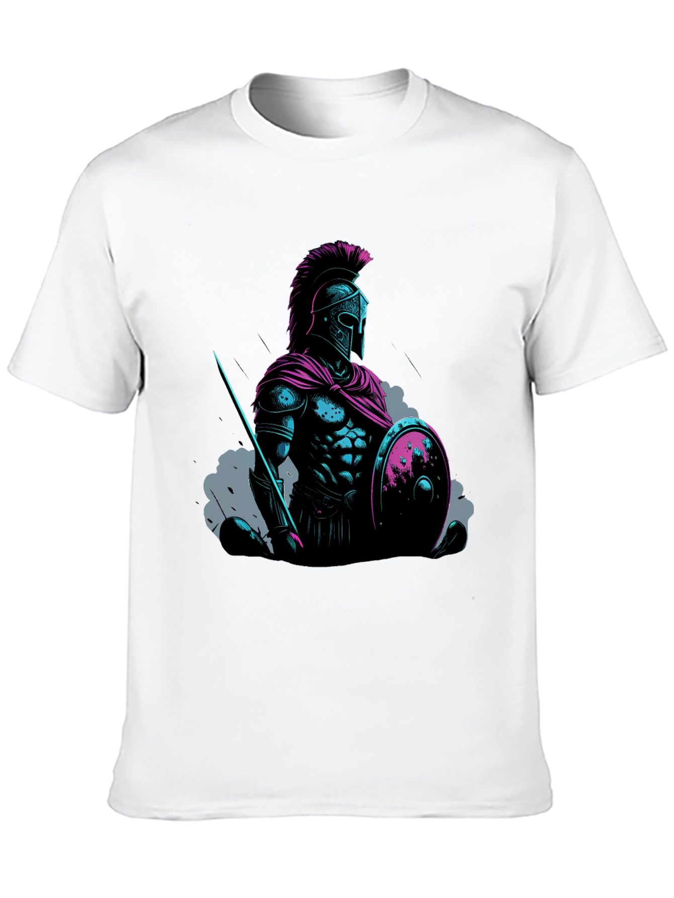 Spartan Warrior Graphic Tee - Black