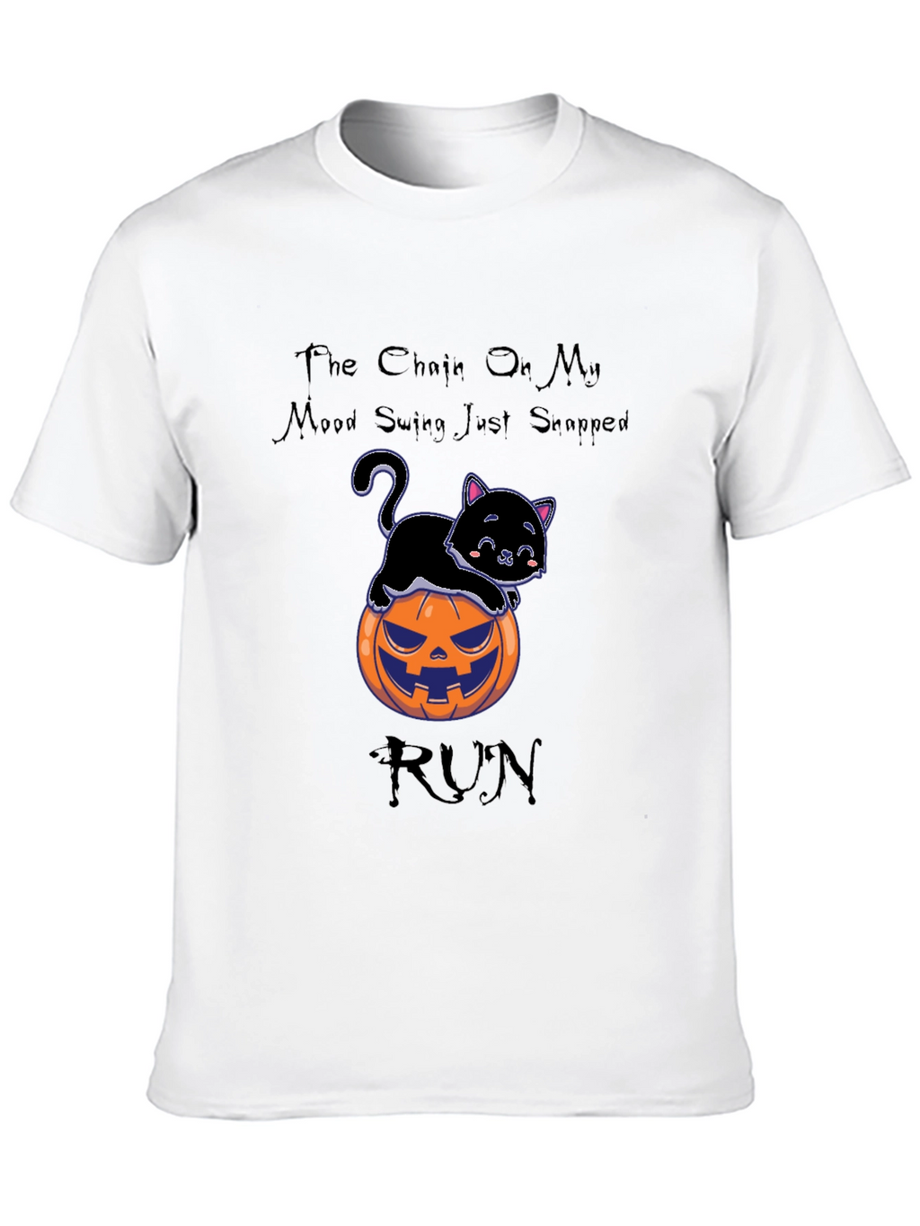 Mood Swing Black Cat Halloween T-Shirt