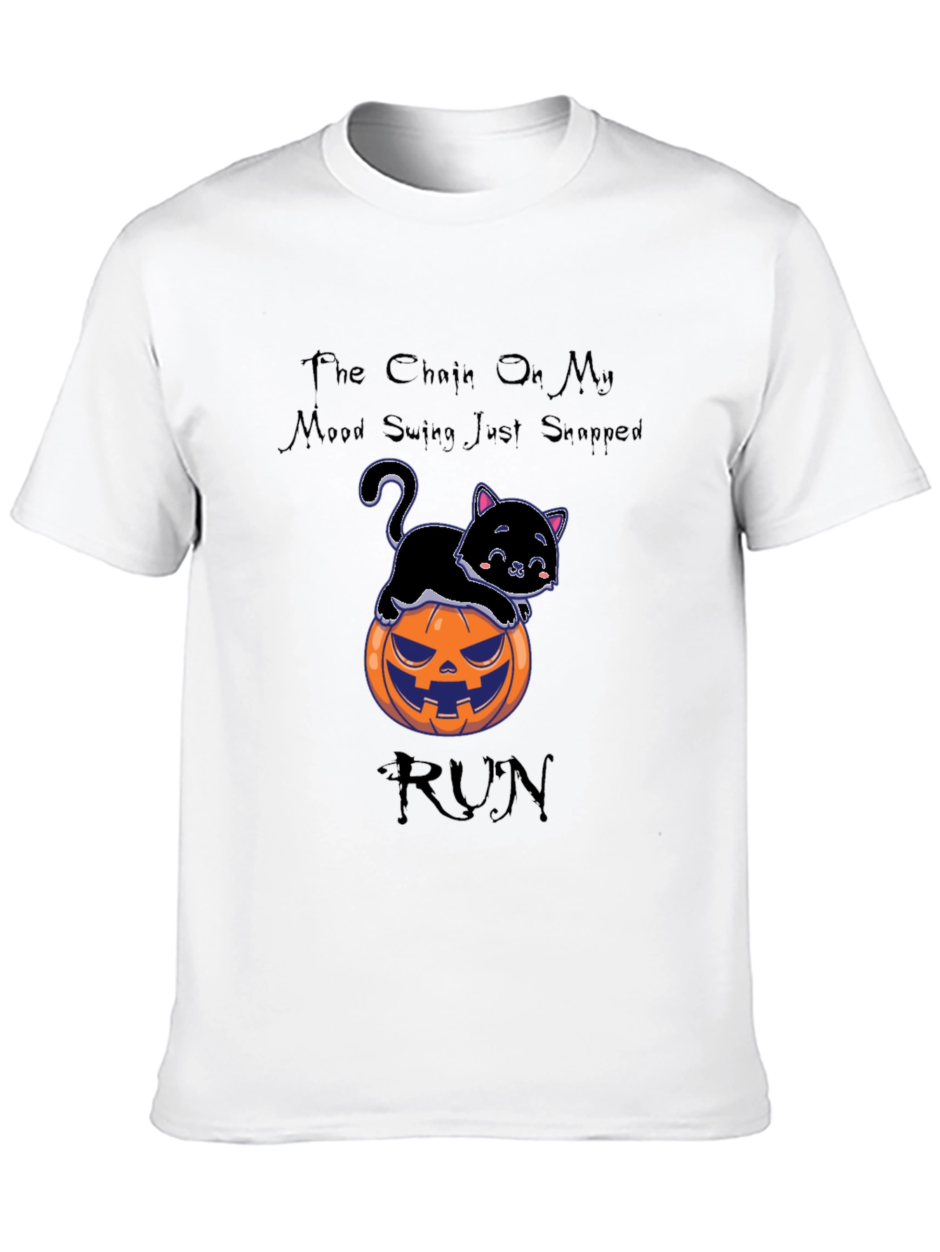 Mood Swing Black Cat Halloween T-Shirt