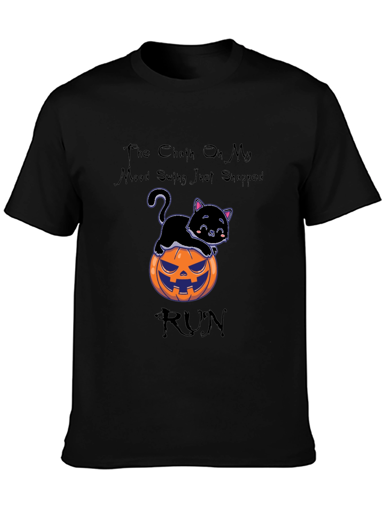 Mood Swing Black Cat Halloween T-Shirt