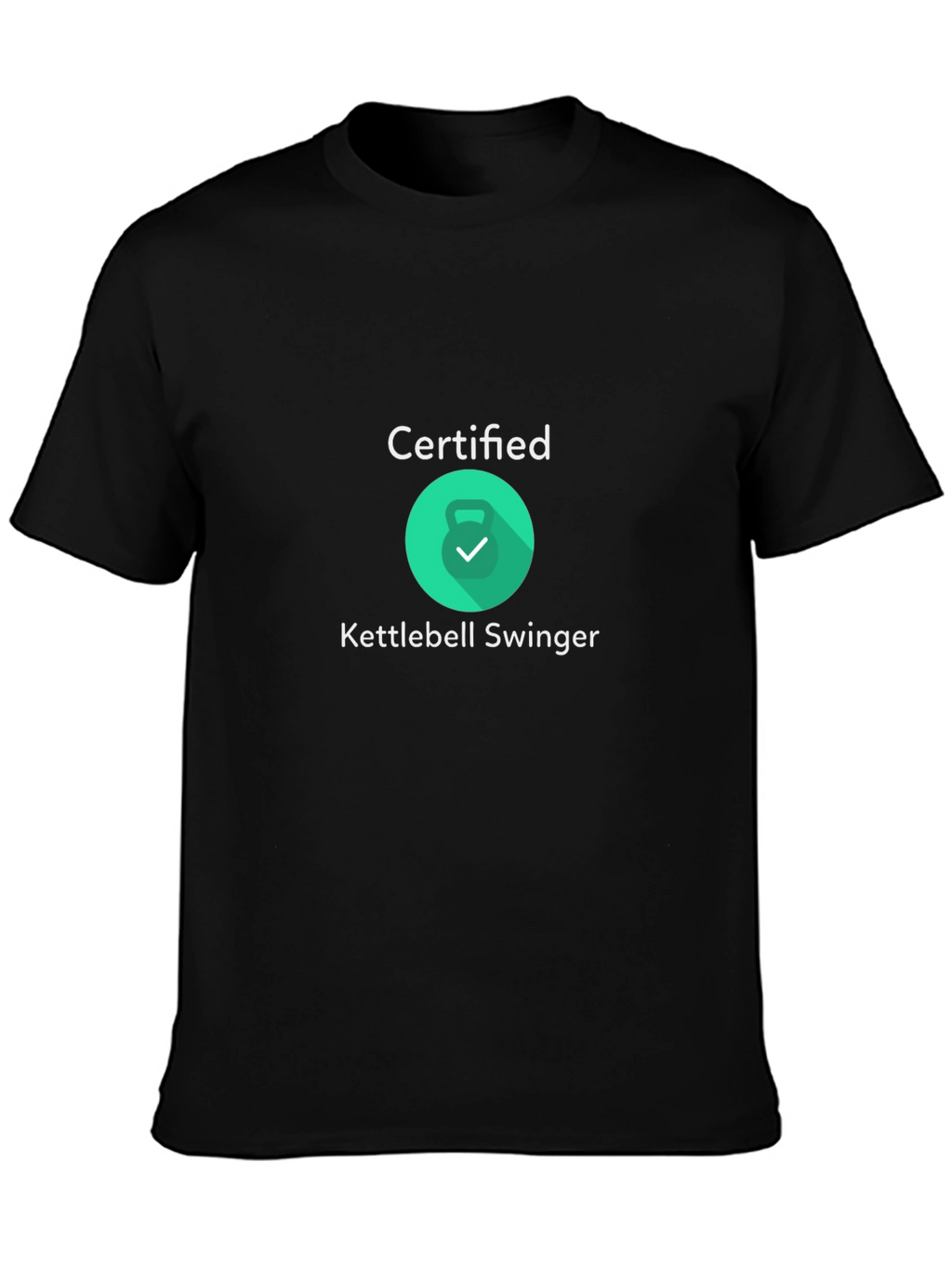 Certified Kettlebell Swinger Black T-Shirt