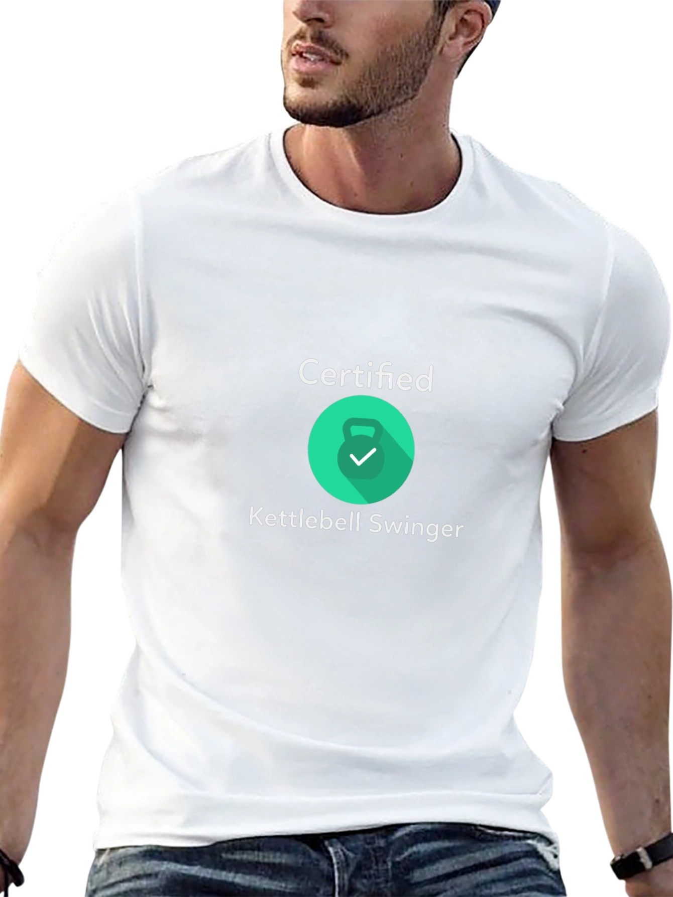 Certified Kettlebell Swinger Black T-Shirt