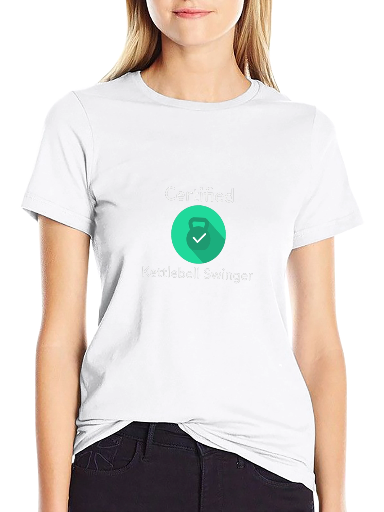Certified Kettlebell Swinger Black T-Shirt