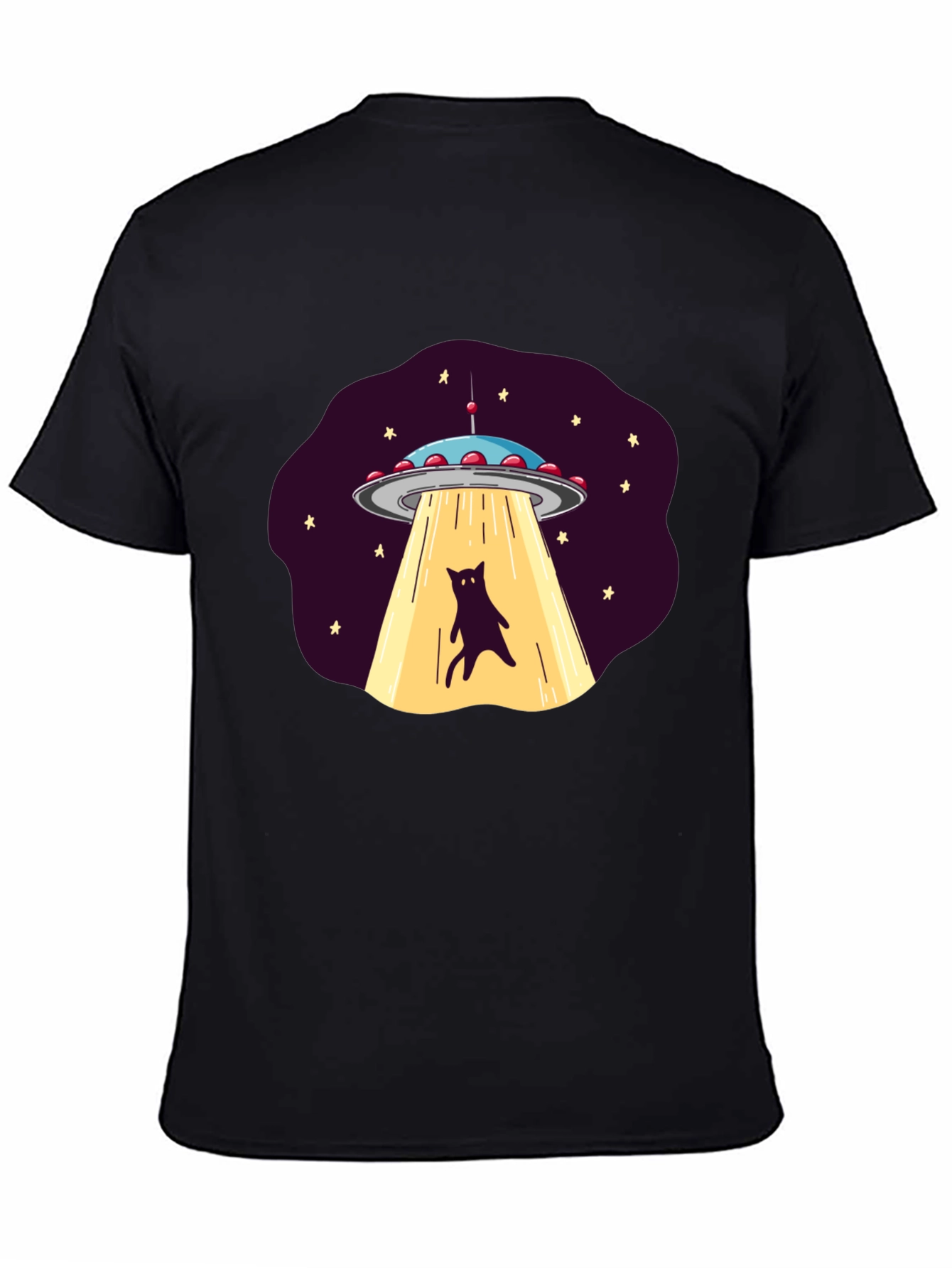 Alien Cat Abduction Graphic Tee