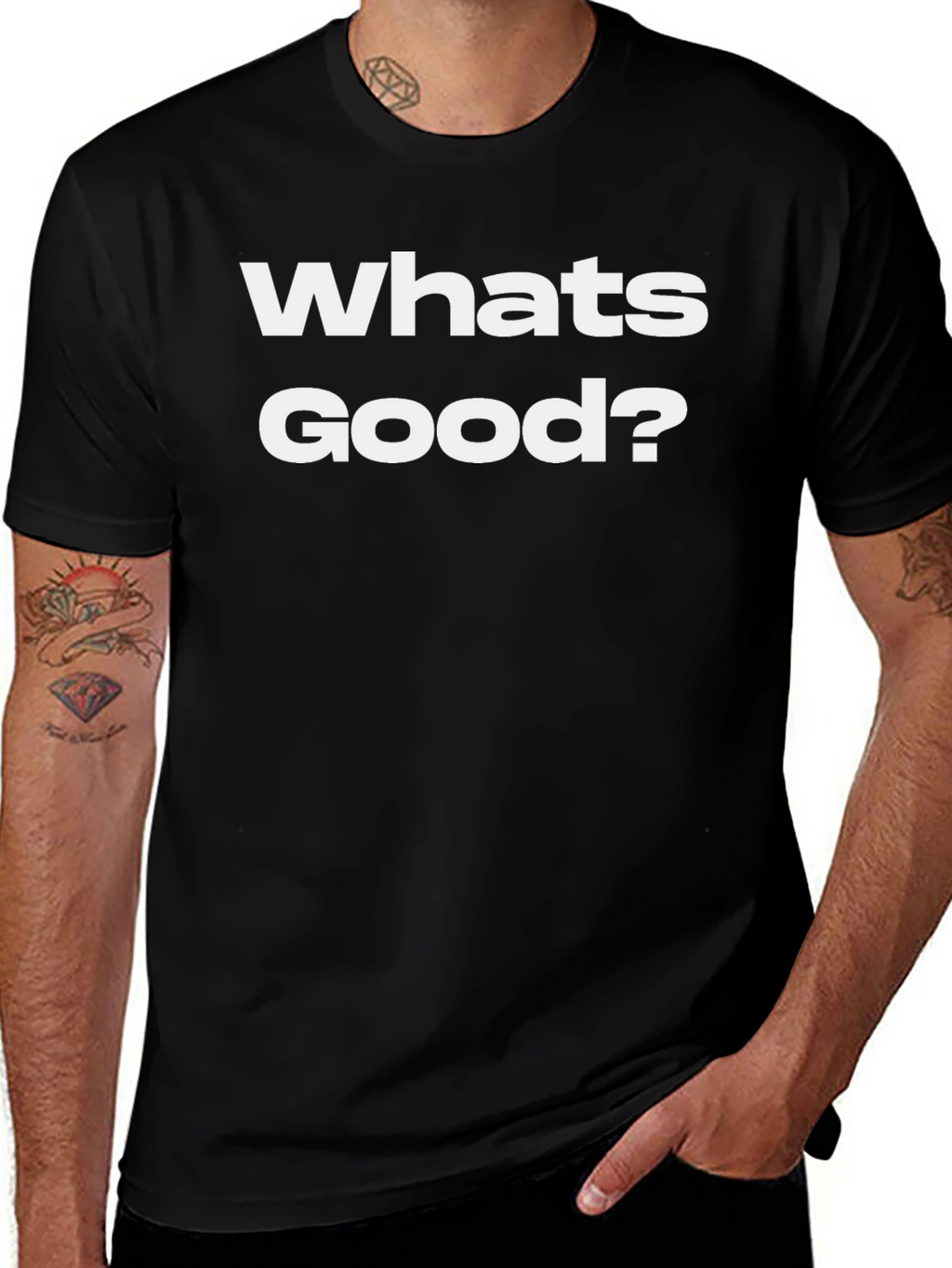 Whats Good? Black Graphic Tee