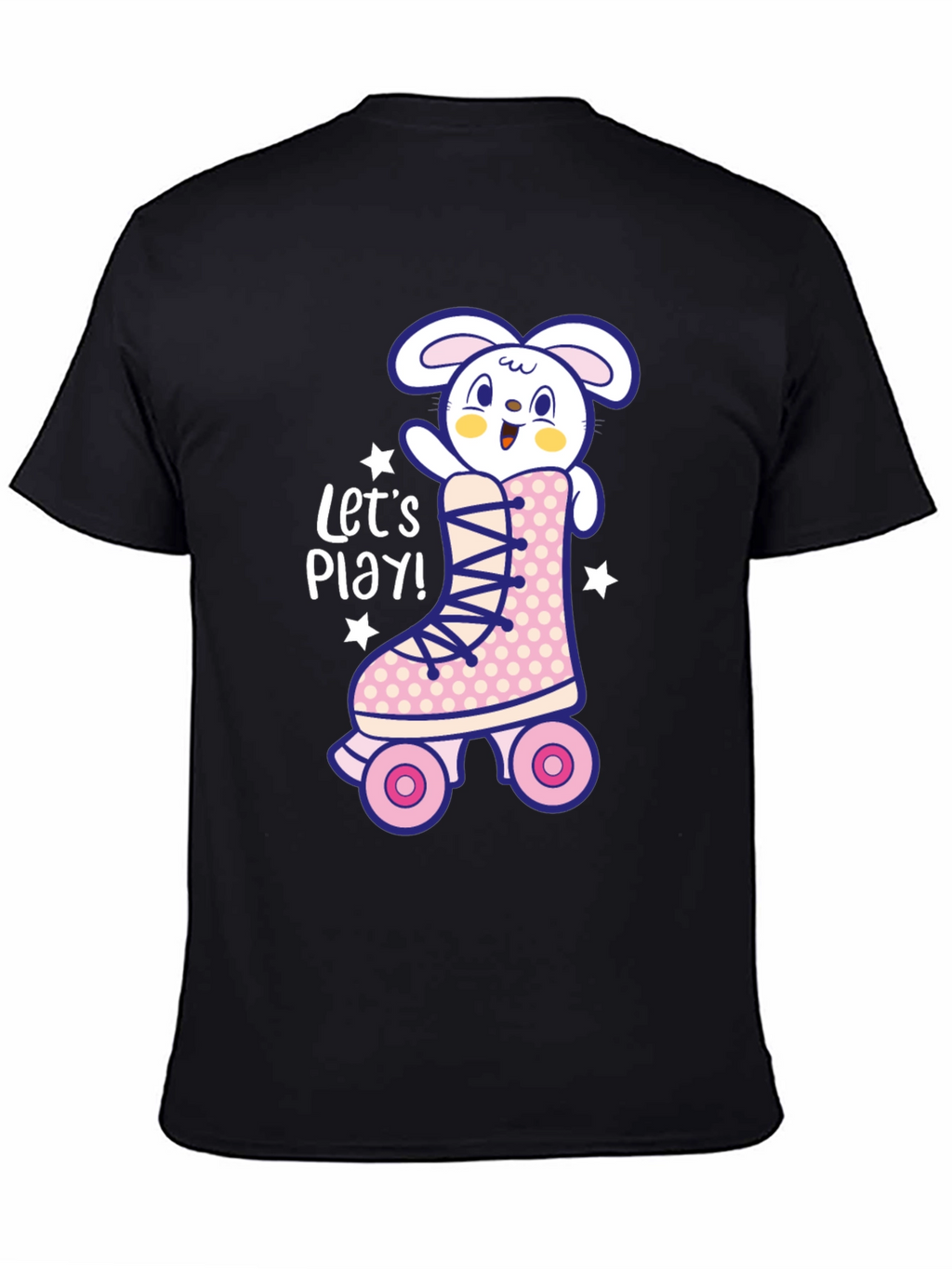 Bunny Roller Skate Graphic Tee - Lets Play!