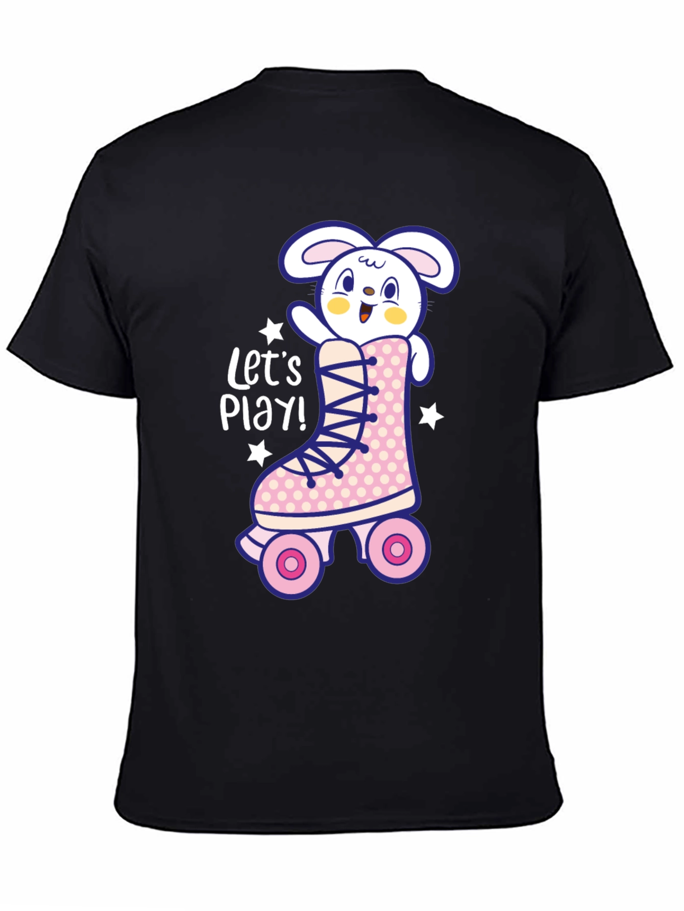Bunny Roller Skate Graphic Tee - Lets Play!