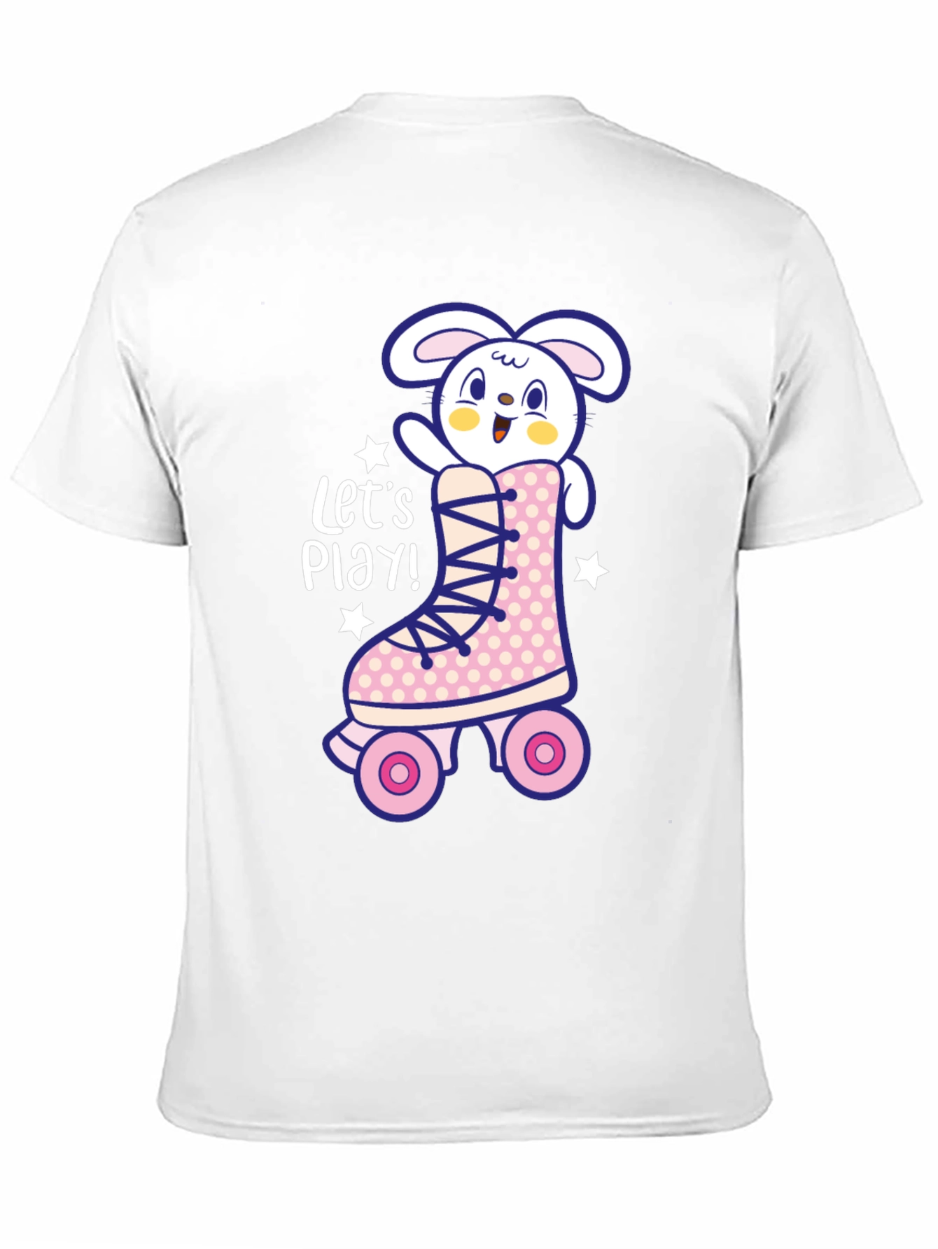 Bunny Roller Skate Graphic Tee - Lets Play!