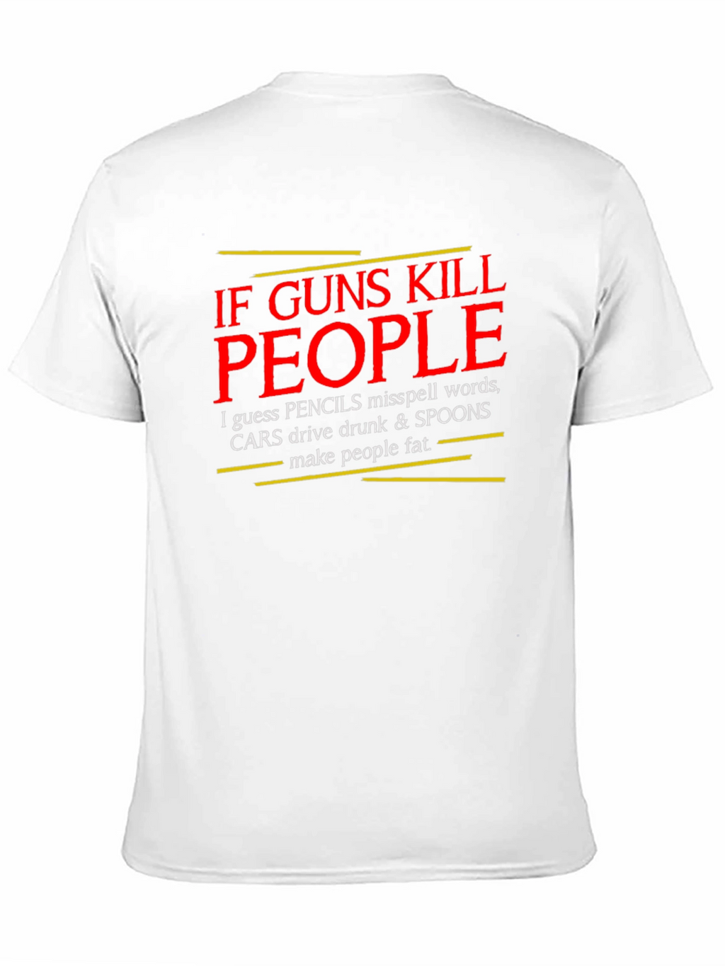 If Guns Kill People T-Shirt - Black