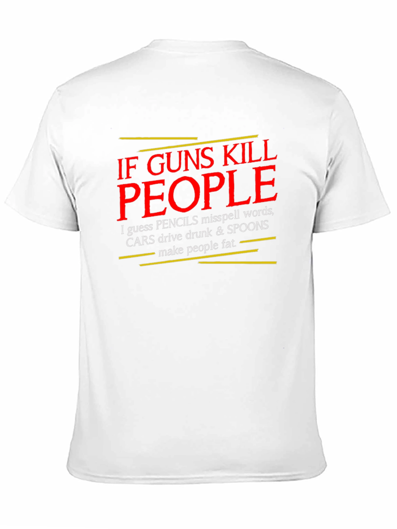 If Guns Kill People T-Shirt - Black