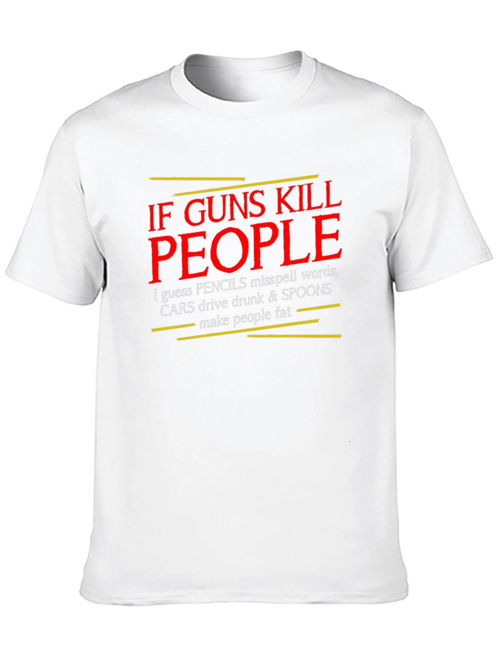 If Guns Kill People T-Shirt - Black