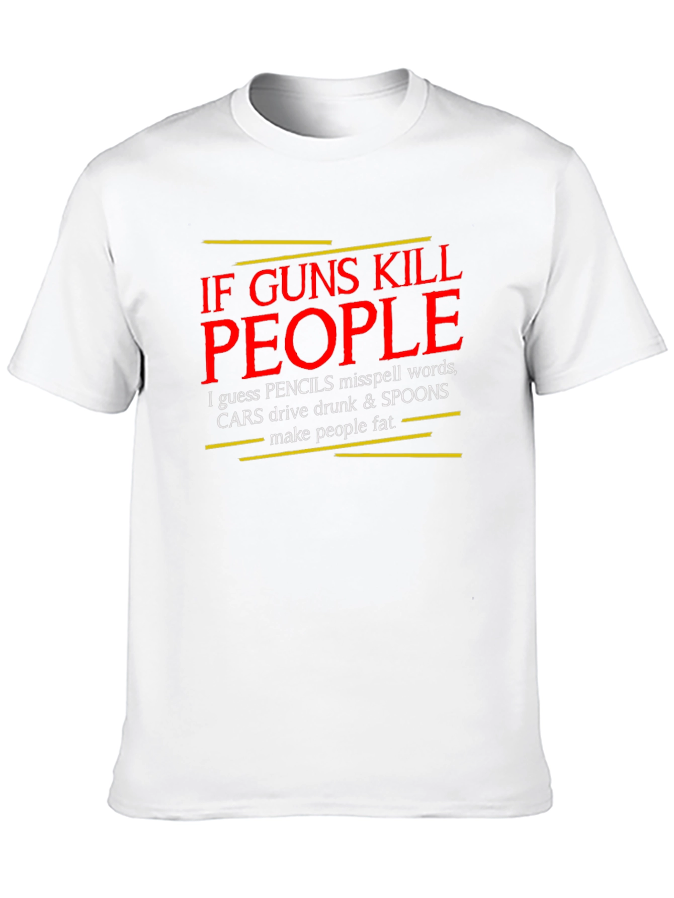 If Guns Kill People T-Shirt - Black