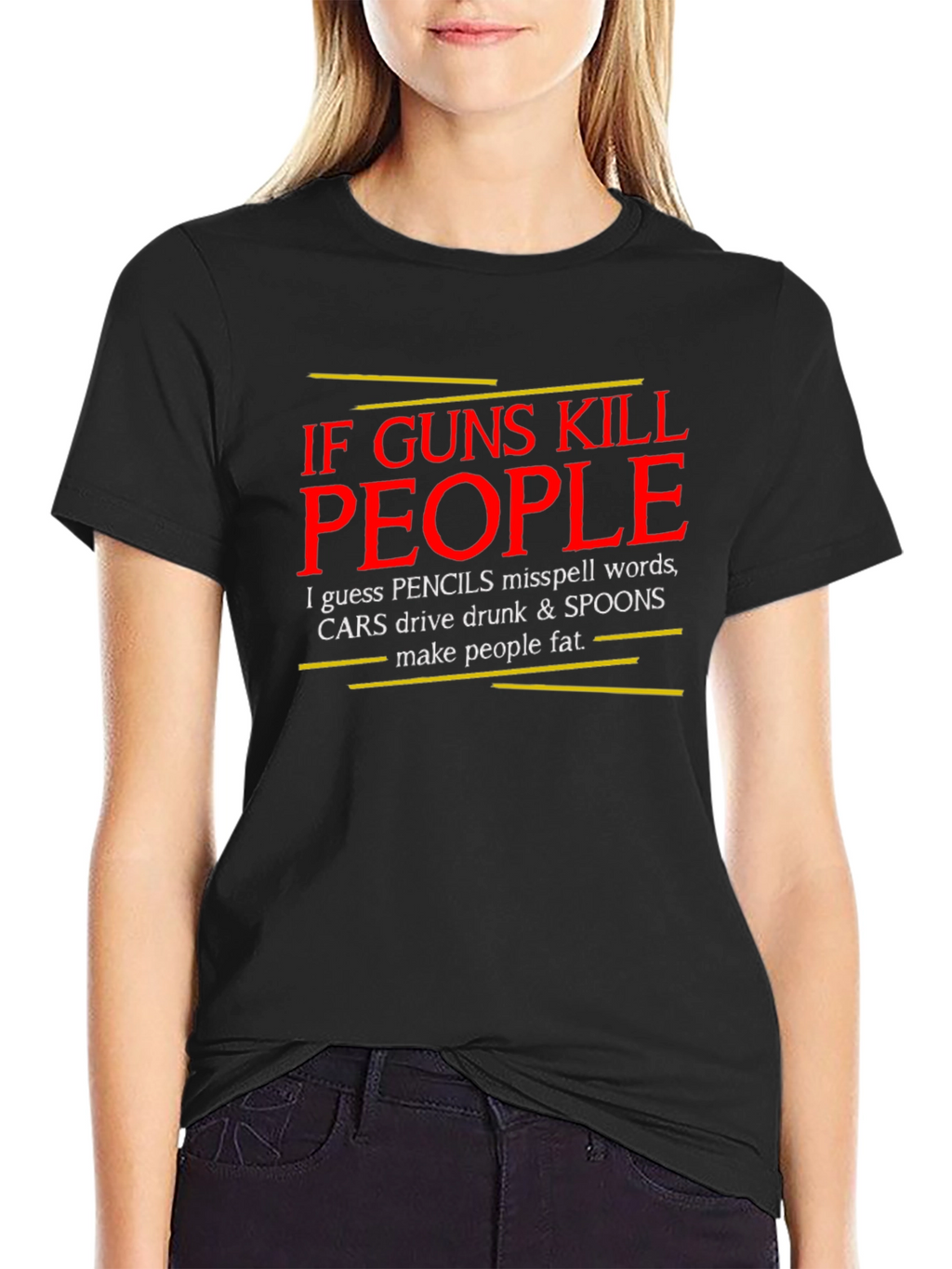 If Guns Kill People T-Shirt - Black