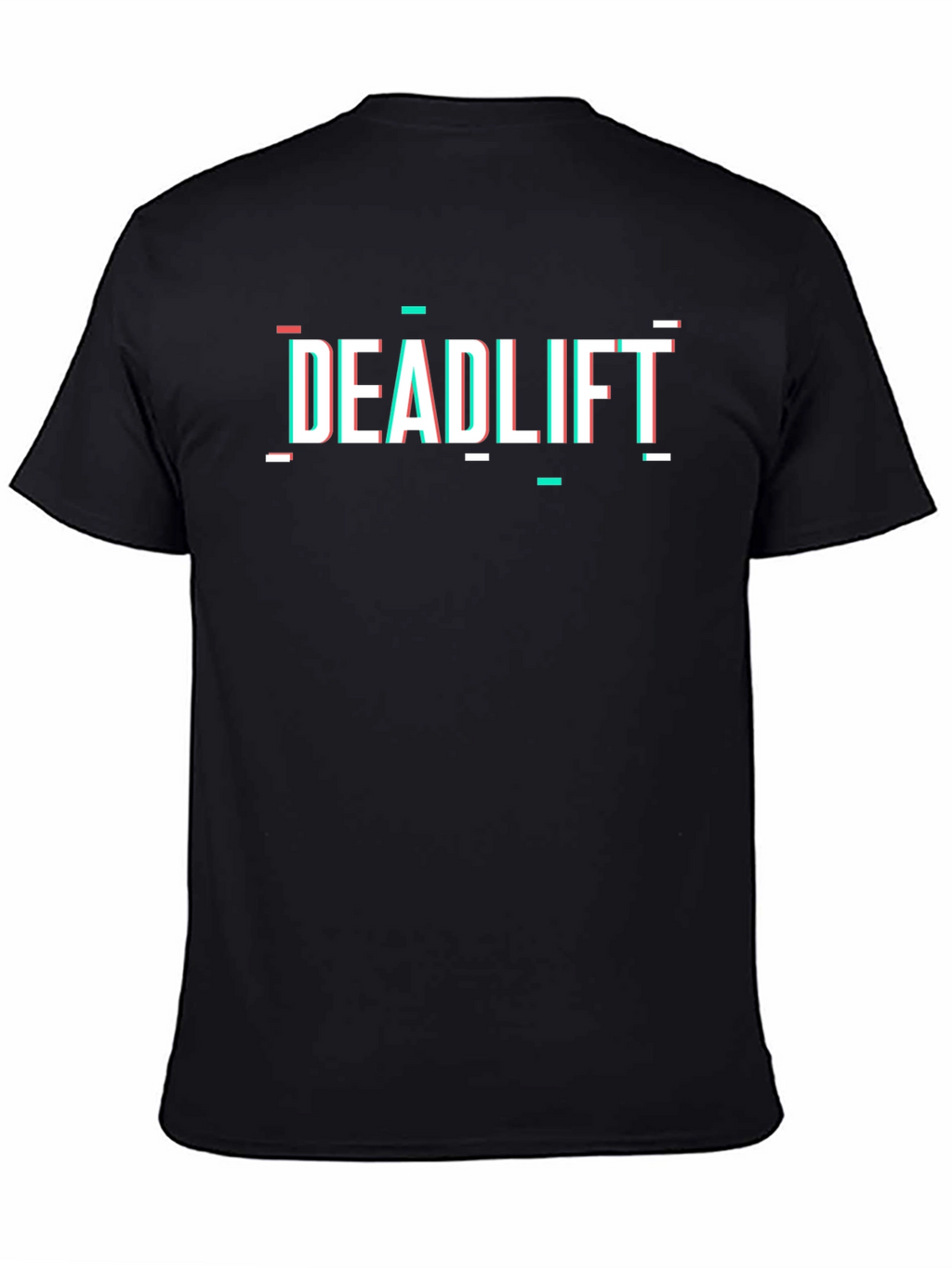 Deadlift Glitch Style Black T-Shirt