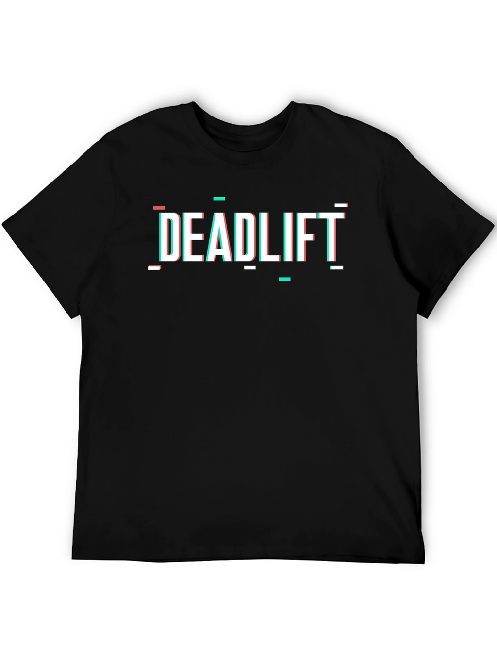 Deadlift Glitch Style Black T-Shirt