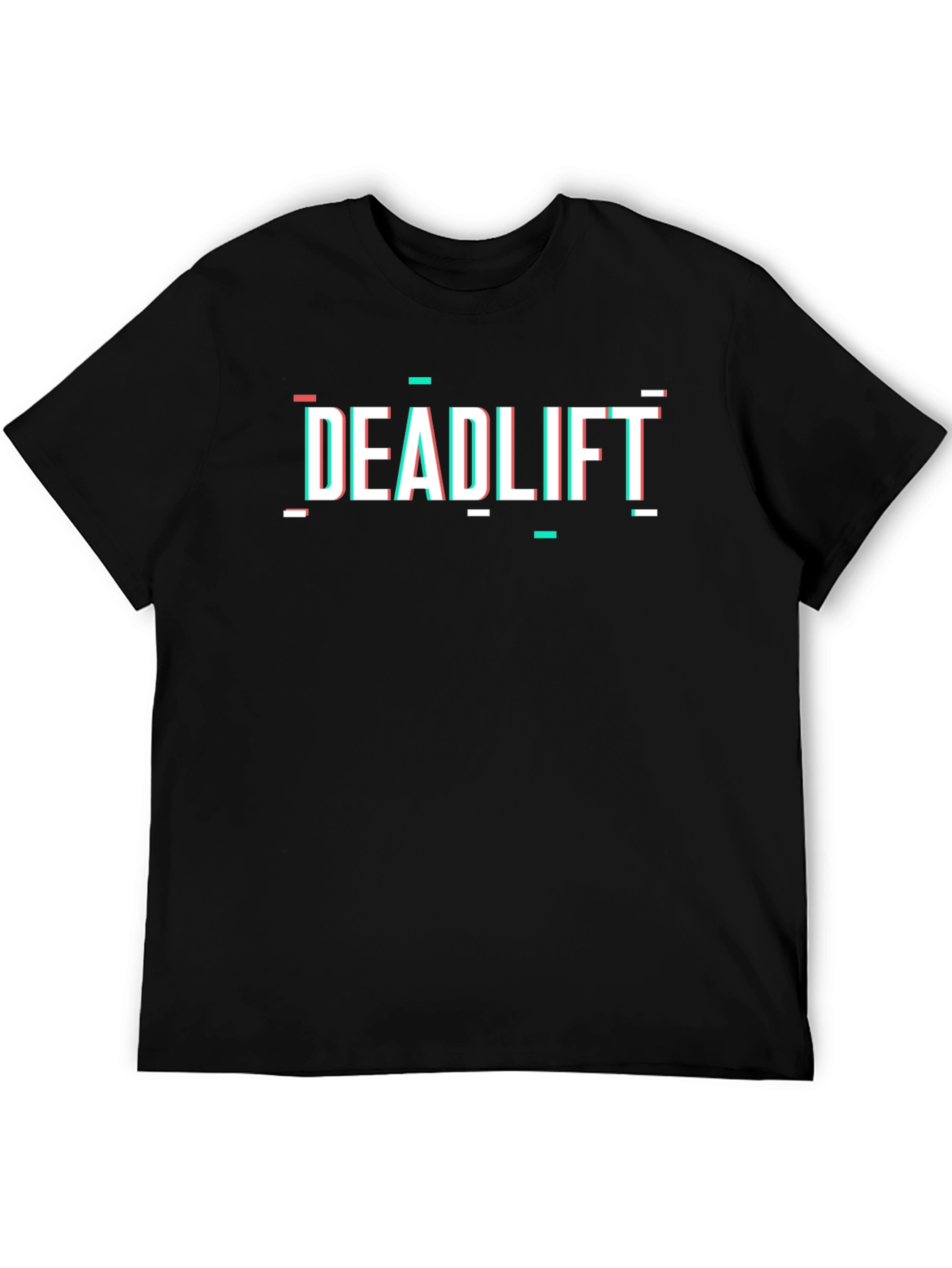 Deadlift Glitch Style Black T-Shirt